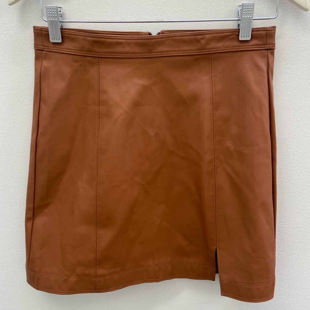 Altar'd State Brown Mini Skirt